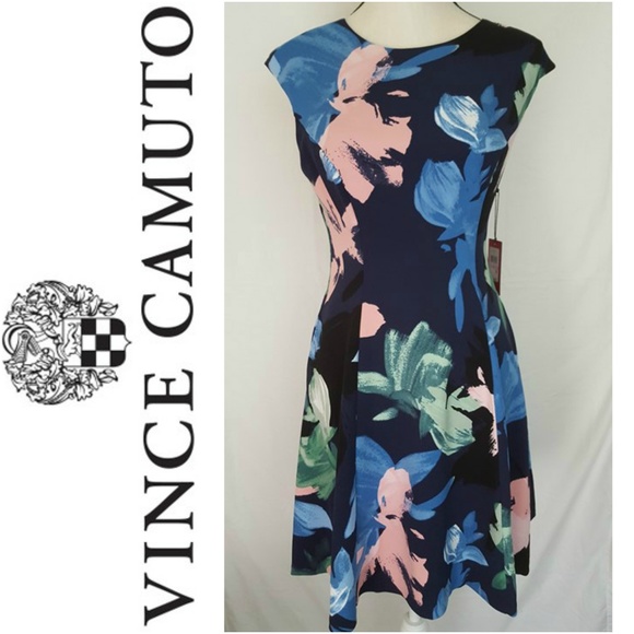 Vince Camuto Dresses & Skirts - Vince Camuto Floral Fit and Flare Spring Dress 6